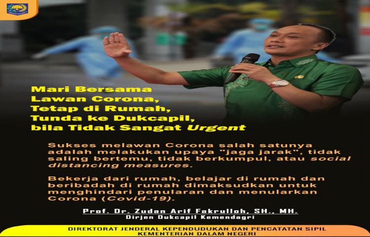 GERAKAN TUNDA KE DUKCAPIL JIKA TIDAK SANGAT URGENT